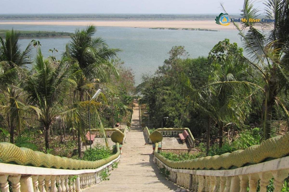Kampong Cham Cambodia in the Mekong Delta