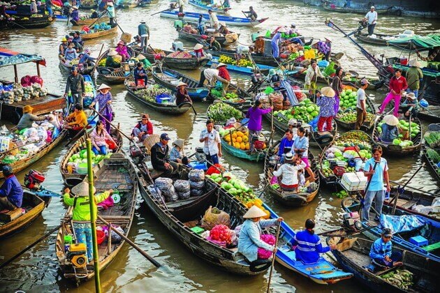 Mekong Prestife II River Cruise-Cai Be floating market