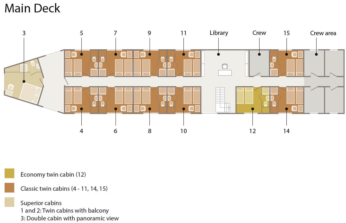 Mekong Sun main deck plan