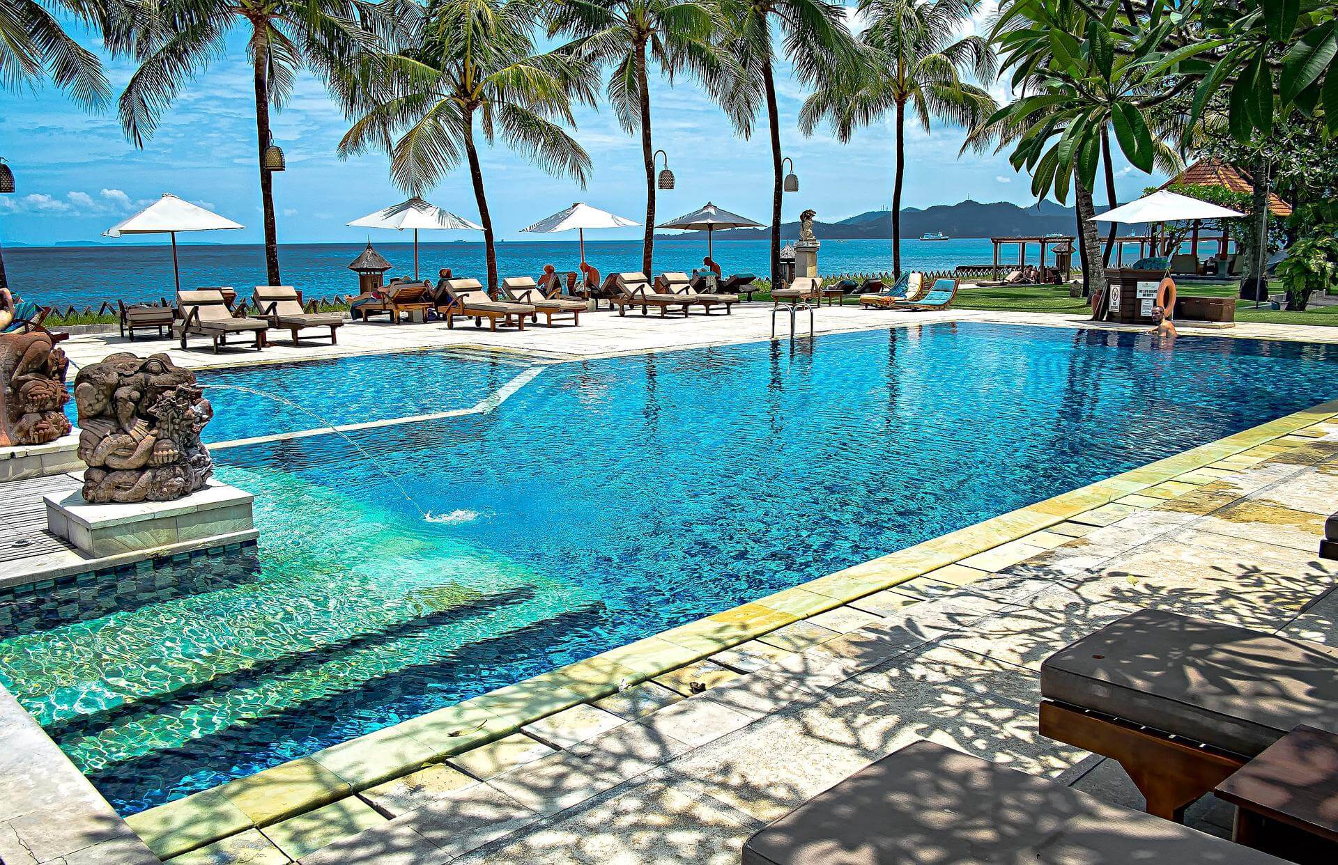 Swimming pool in Mekong Delta