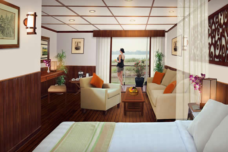 Upper Deck Suite Stateroom Cabin RV Pandaw Cruise 1